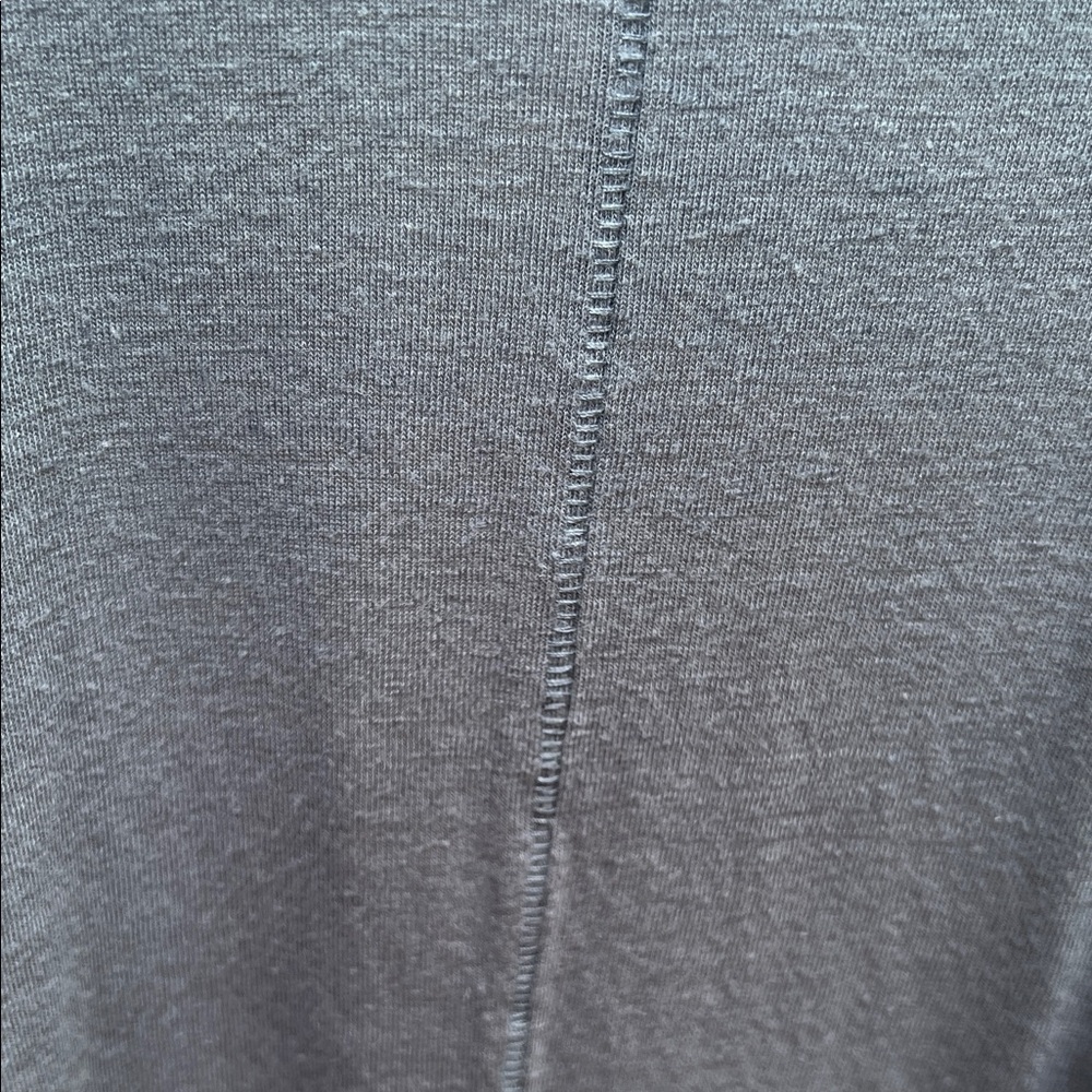 Free People Bittersweet Cold Shoulder Linen T Shirt Top Denim Blue Size Large - Picture 5 of 11
